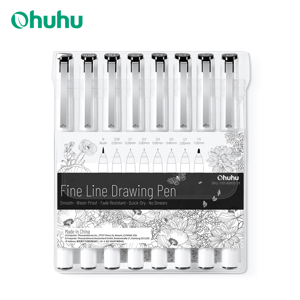 Correction Pen Fine - Ohuhu Micro ปากกา Fineliner วาดปากกา 8