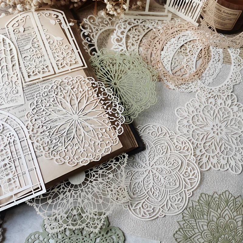 10 ชิ้น Vintage Lace Hollow วั - Ink Blotter Paper บทวิจารณ์และราคา