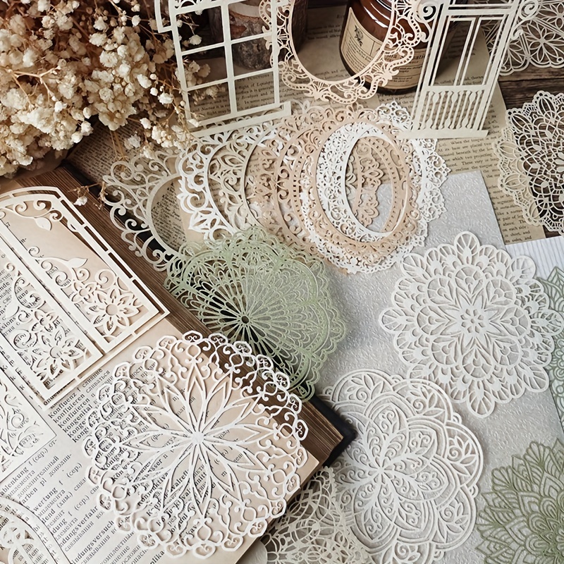 10 ชิ้น Vintage Lace Hollow วั - Ink Blotter Paper บทวิจารณ์และราคา