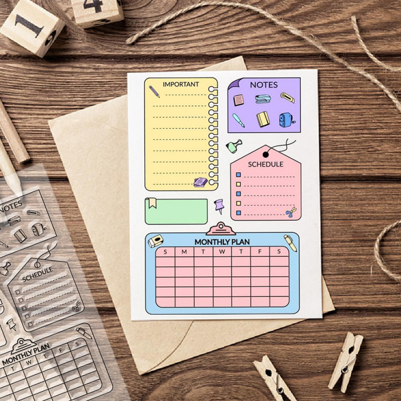 ปฏิทินรายเดือน สมุดบันทึก รายก - Rubber Date Stamp บทวิจารณ์และราคา