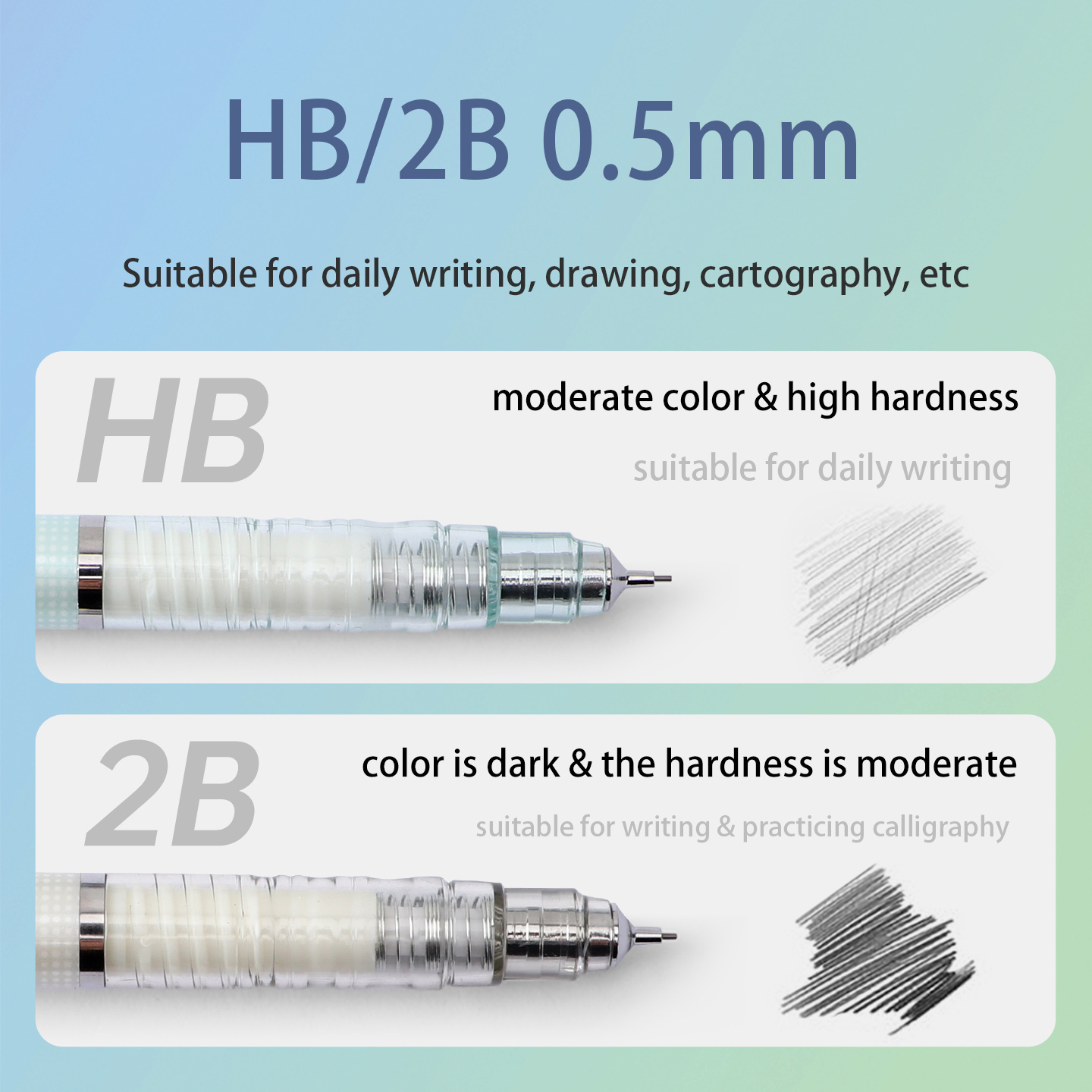 ดินสอกด BAOKE 0.5 HB/2B 4 สี แ - Mechanical Pencil 0.3 บทวิจารณ์และราคา