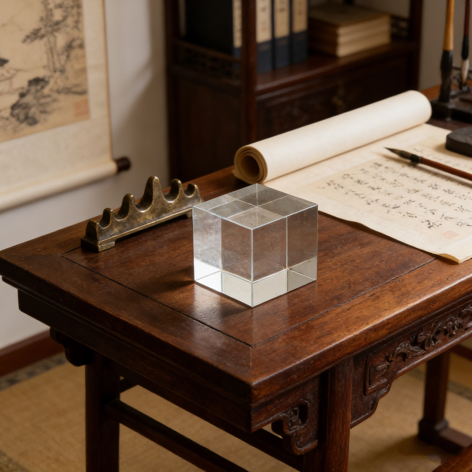 ทับกระดาษคริสตัลทรงสี่เหลี่ยม  - Paper Weight Crystal บทวิจารณ์และราคา