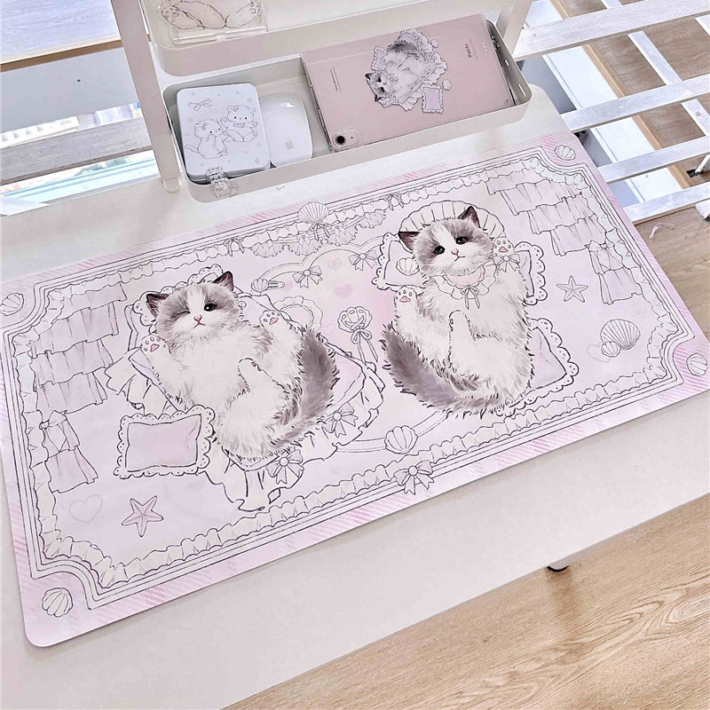 หนังตาราง Ragdoll Cat Series น - Leather Desk Pad บทวิจารณ์และราคา
