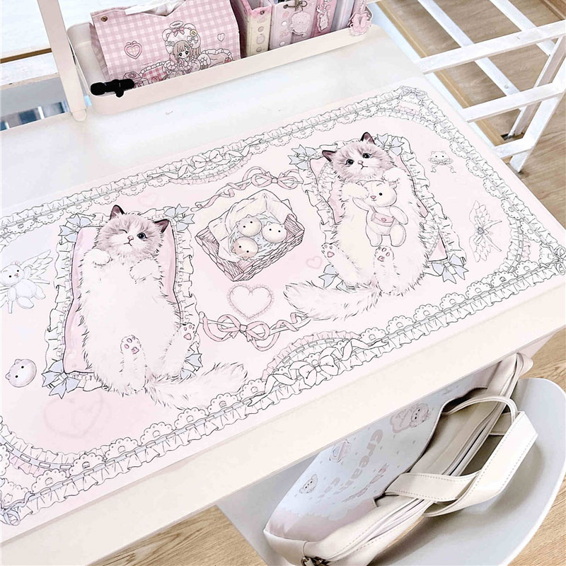 หนังตาราง Ragdoll Cat Series น - Leather Desk Pad บทวิจารณ์และราคา