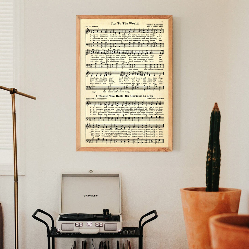 คริสต์มาส CAROLS แผ่นเพลงโปสเต - Ink Blotter Paper บทวิจารณ์และราคา