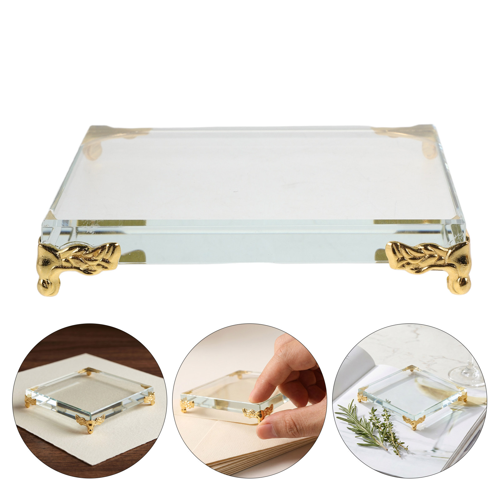 ที่ทับกระดาษคริสตัลทรงสี่เหลี่ - Paper Weight Crystal บทวิจารณ์และราคา